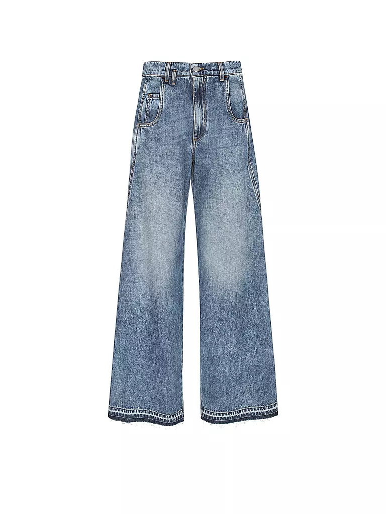 TELA | Jeans Wide Leg TABACCO | Bleu