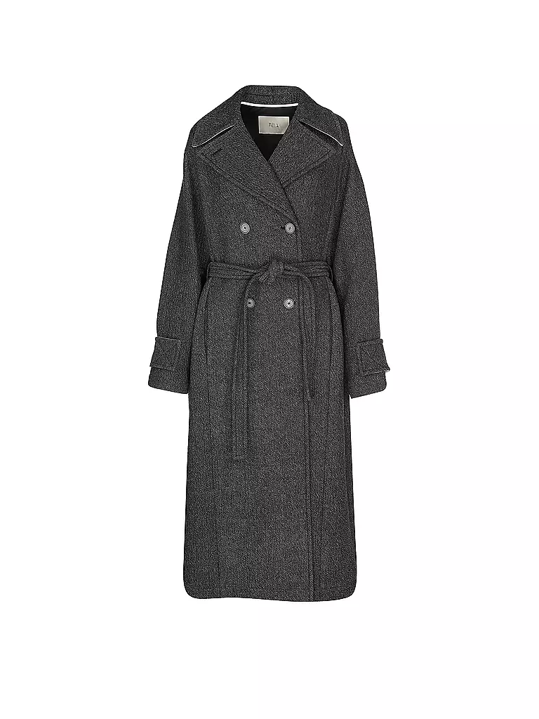 TELA | Manteau en laine PROVA | schwarz