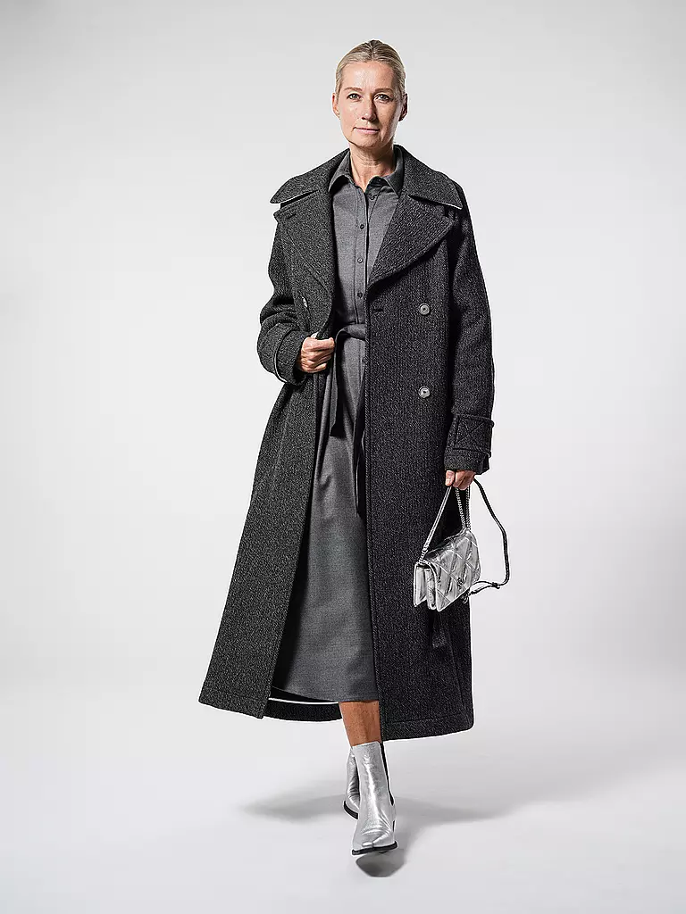 TELA | Manteau en laine PROVA | schwarz