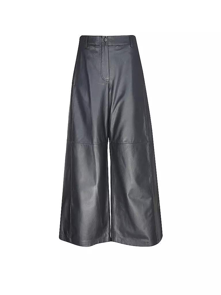 TELA | Pantalon en cuir | dunkelblau