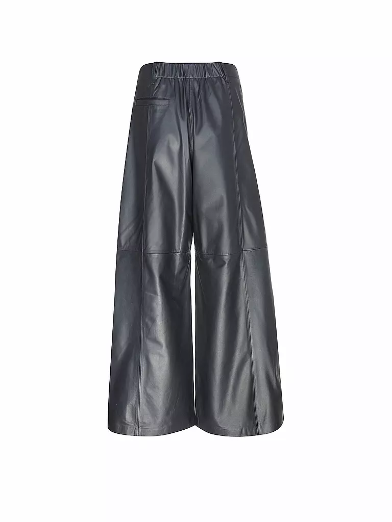 TELA | Pantalon en cuir | dunkelblau