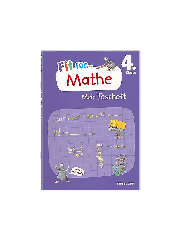 TESSLOFF VERLAG | Cahier de test - Apte pour les maths en 4e année | Aucune couleur