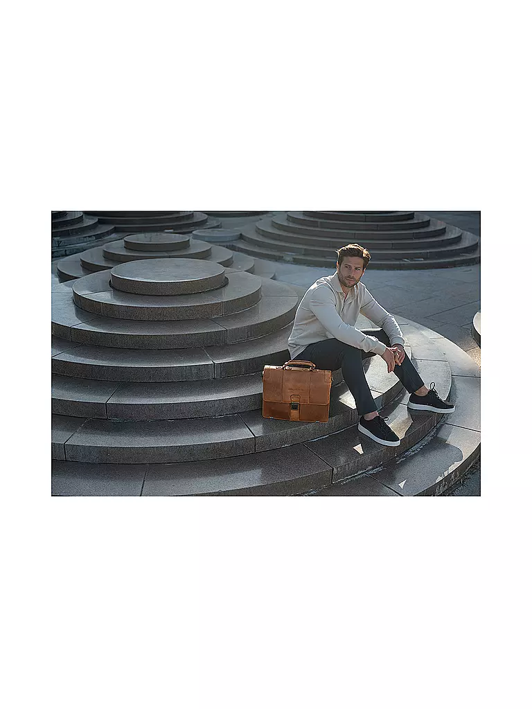 THE CHESTERFIELD BRAND | Sac en cuir - Porte-documents STUTTGART 14" | Camel