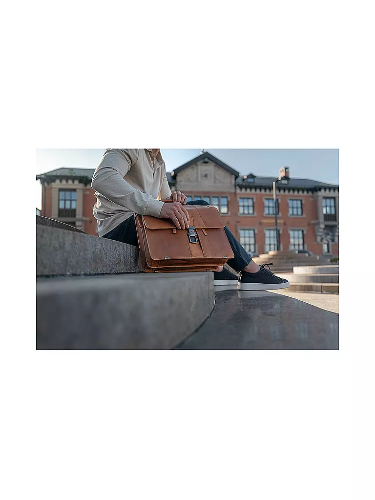 THE CHESTERFIELD BRAND | Sac en cuir - Porte-documents STUTTGART 14" | Camel