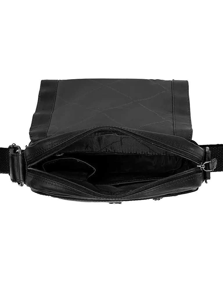 THE CHESTERFIELD BRAND | Sac en cuir - Sac bandoulière REMY | Noir