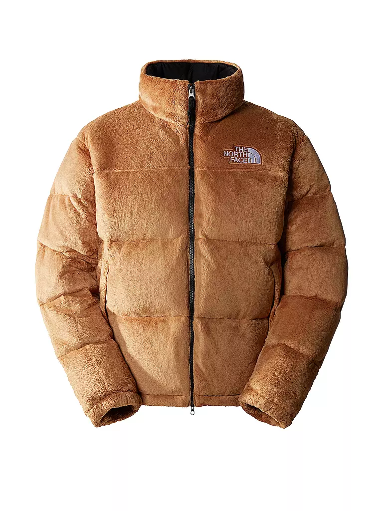 THE NORTH FACE | Daunensteppjacke in Felloptik NUPTSE | Marron clair