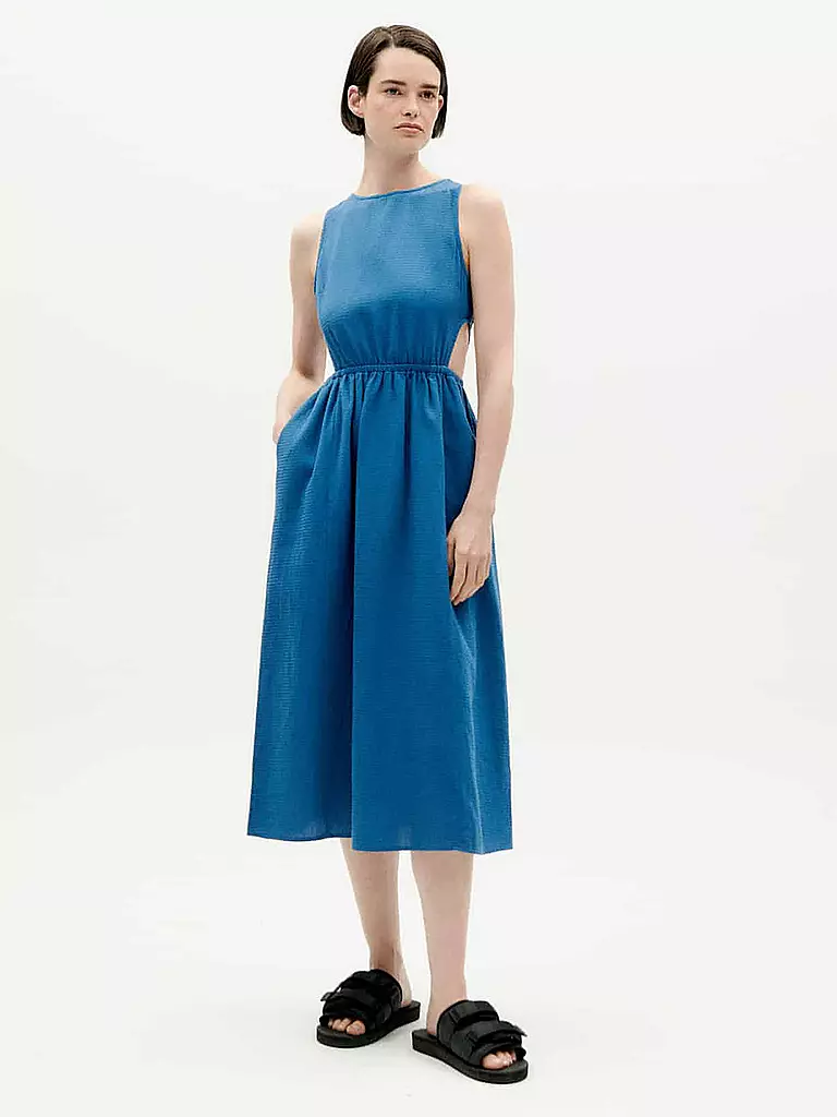 THINKING MU | Midikleid KIN | Bleu