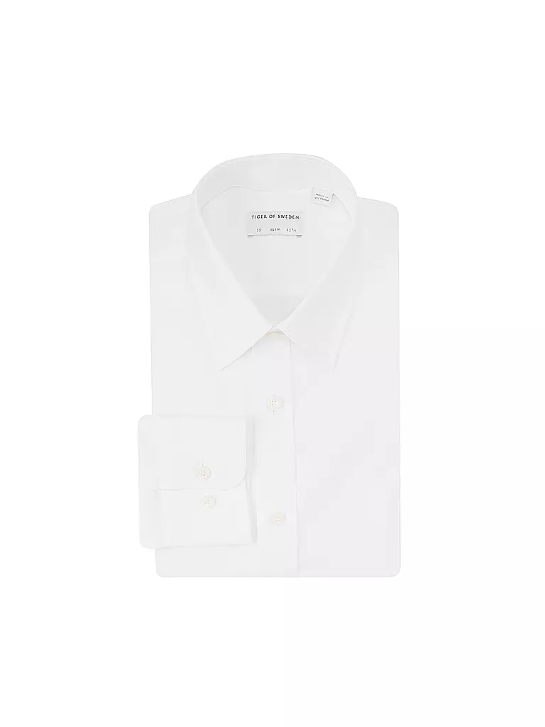 TIGER OF SWEDEN | Chemise Slim Fit ADLEY C | weiss