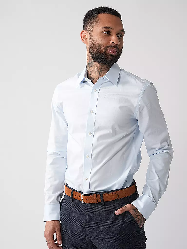 TIGER OF SWEDEN | Hemd Slim Fit ADLEY C | Bleu clair