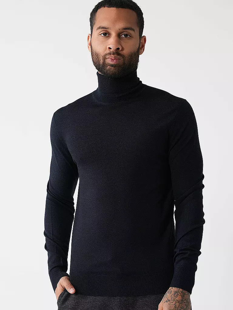 TIGER OF SWEDEN | Rollkragenpullover NEVILE | Bleu foncé