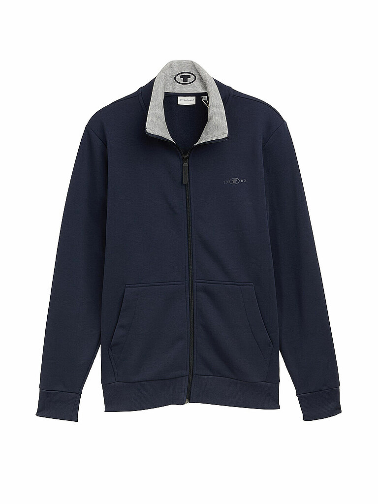 Sweat-shirt zippé bleu XXL