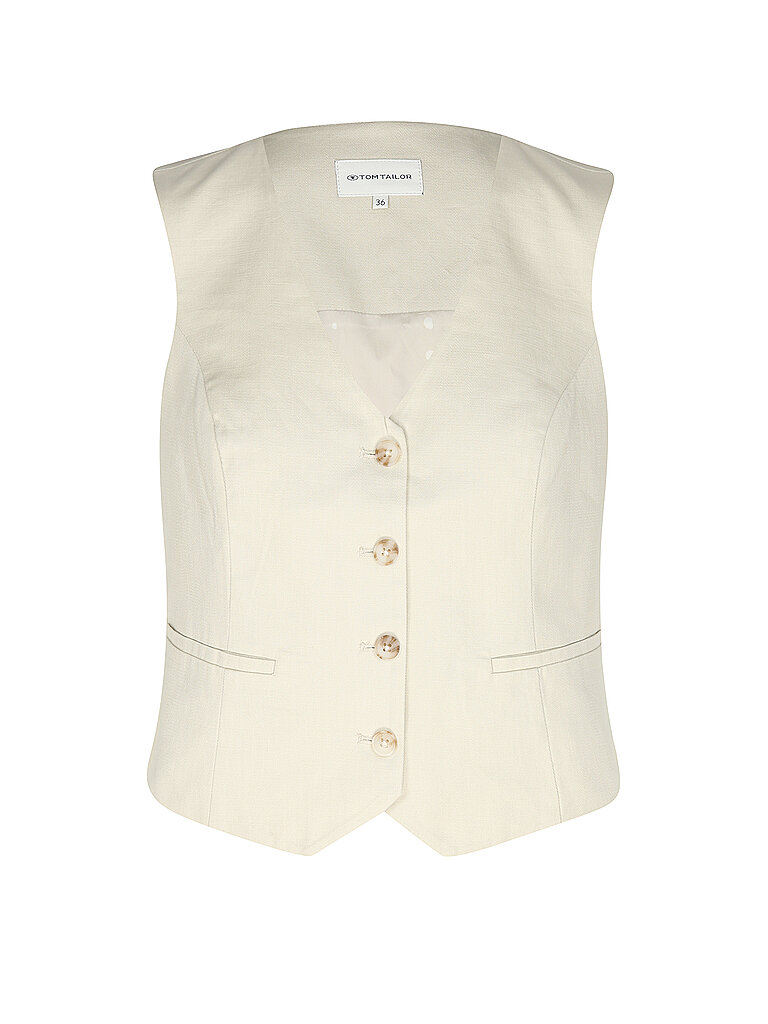 Tom Tailor Gilet crème 42