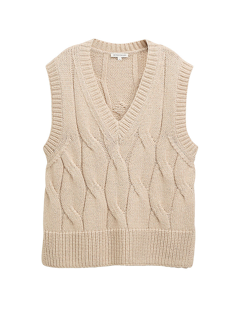 TOM TAILOR Pullunder beige | XL