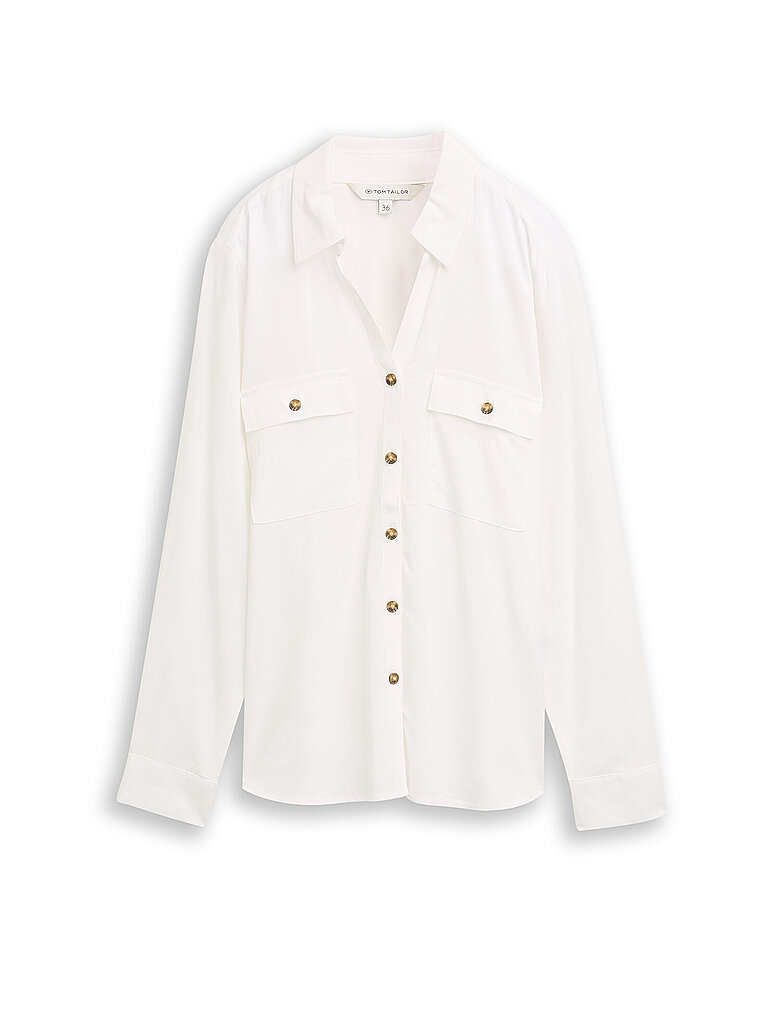 Tom Tailor Bluse blanc 40