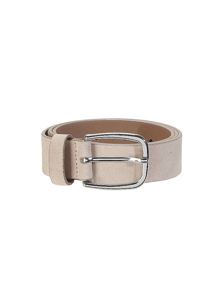 Ceinture en cuir beige 105