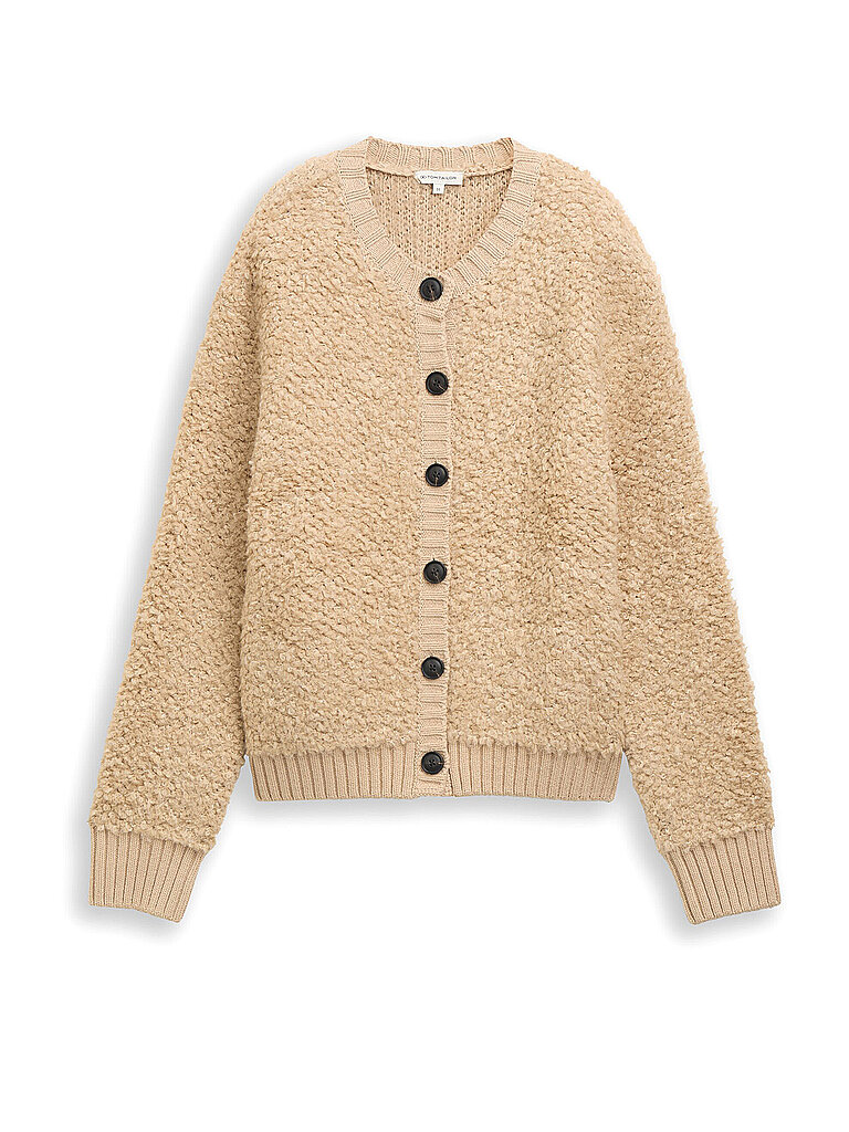 TOM TAILOR Cardigan camel