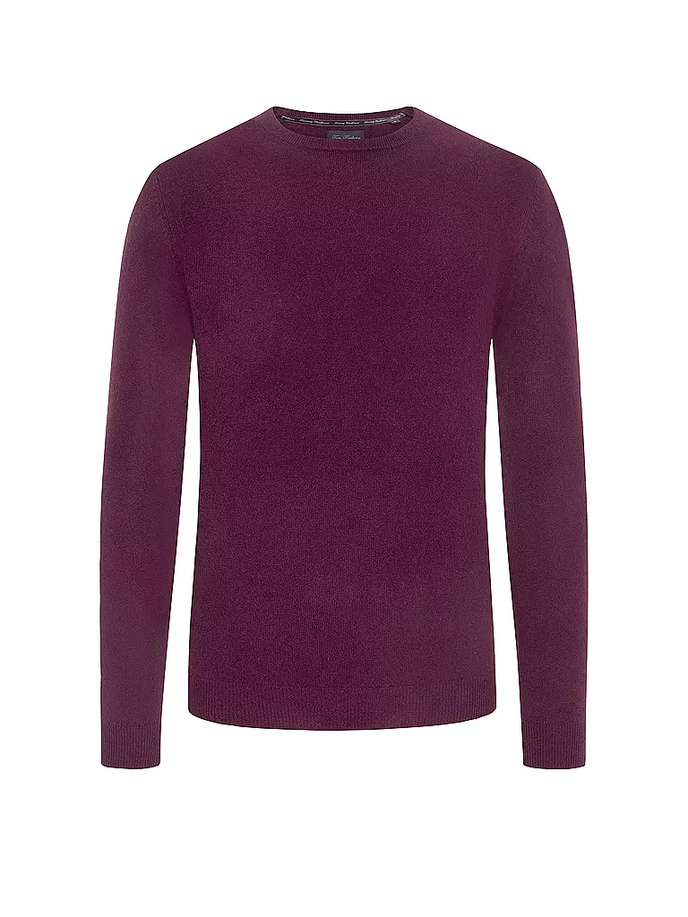 TOM RUSBORG | Kaschmir Pullover | Rouge foncé