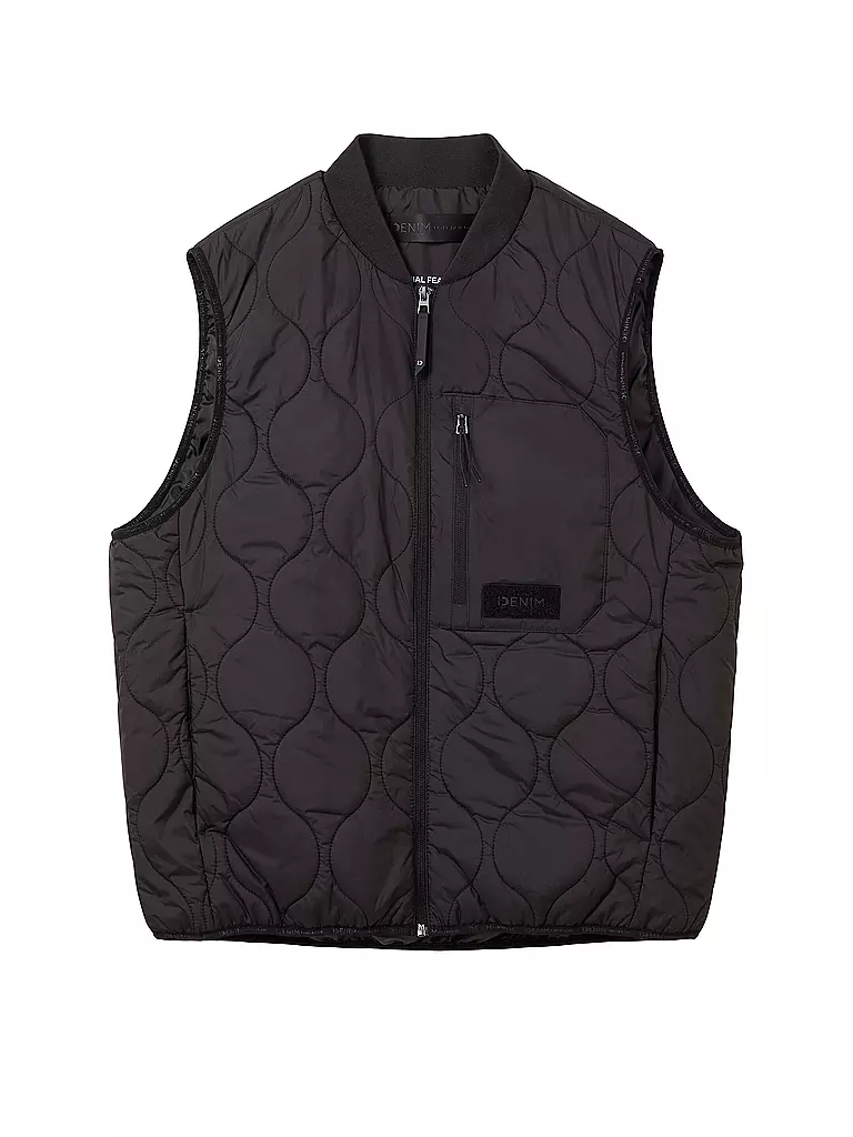 TOM TAILOR DENIM | Steppgilet | Noir