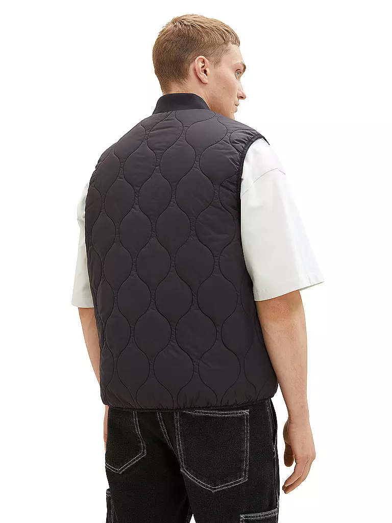 TOM TAILOR DENIM | Steppgilet | Noir