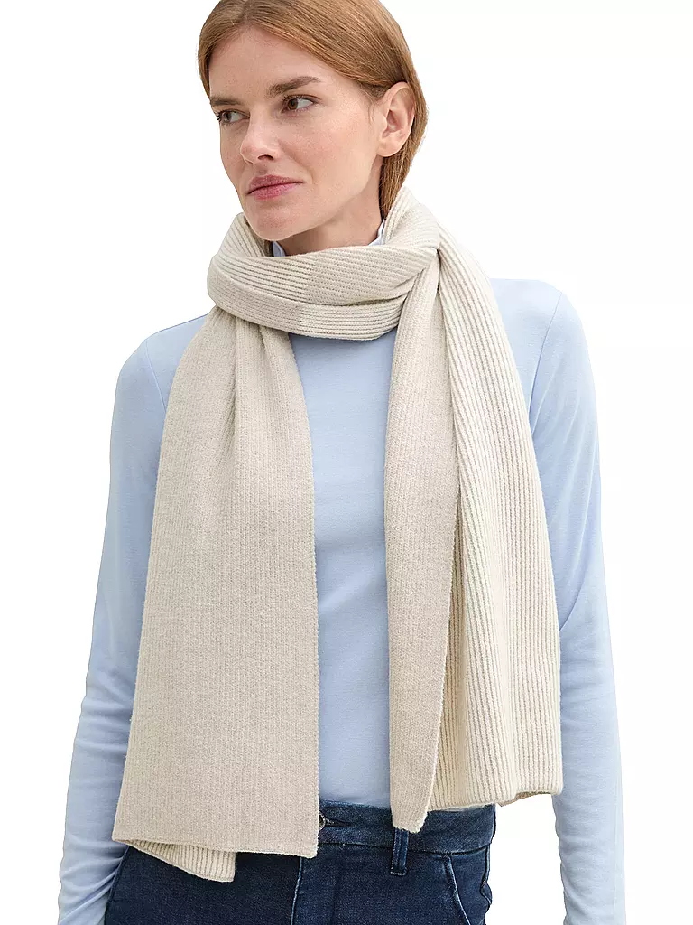 TOM TAILOR | Écharpe | Crème