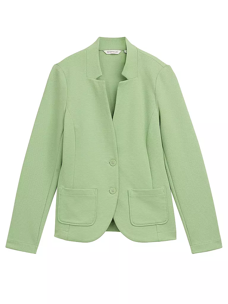 TOM TAILOR | Blazer en jersey | hellgrün