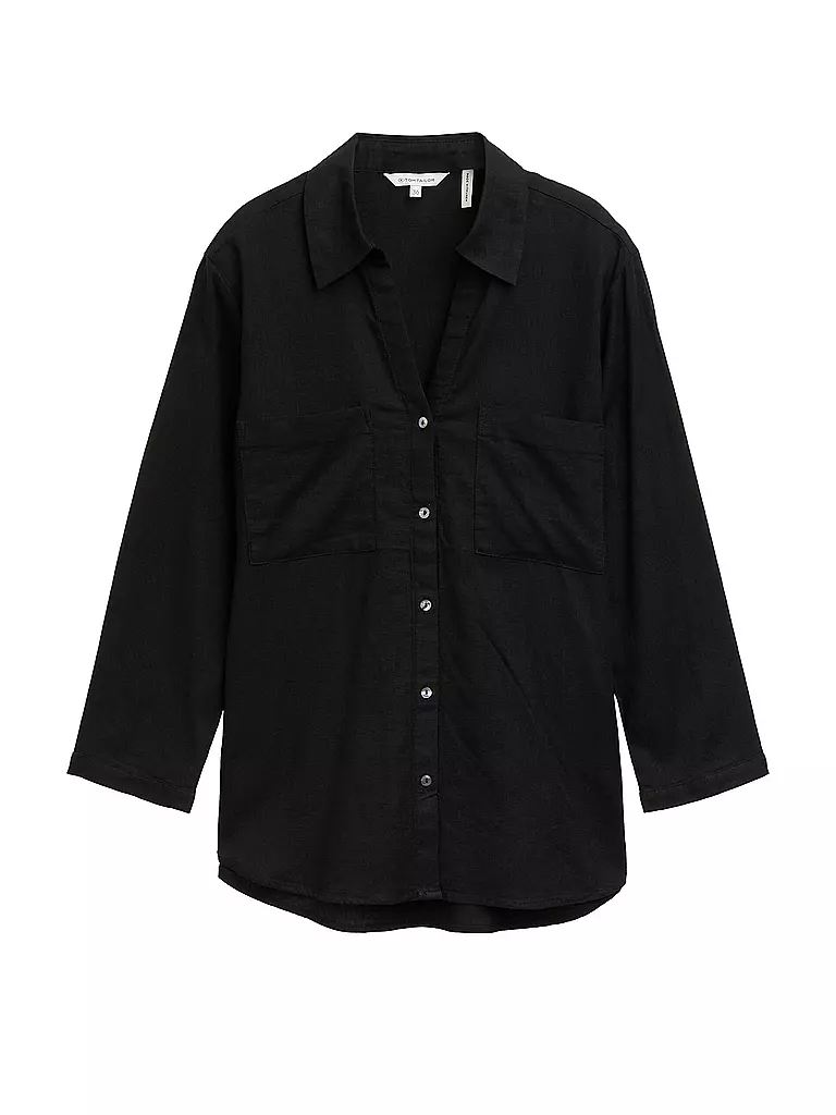 TOM TAILOR | Blouse | schwarz