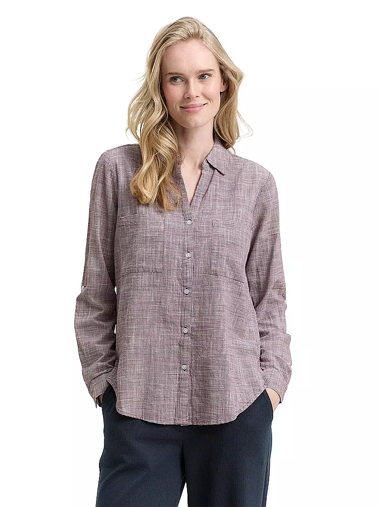 TOM TAILOR | Blouse | dunkelrot