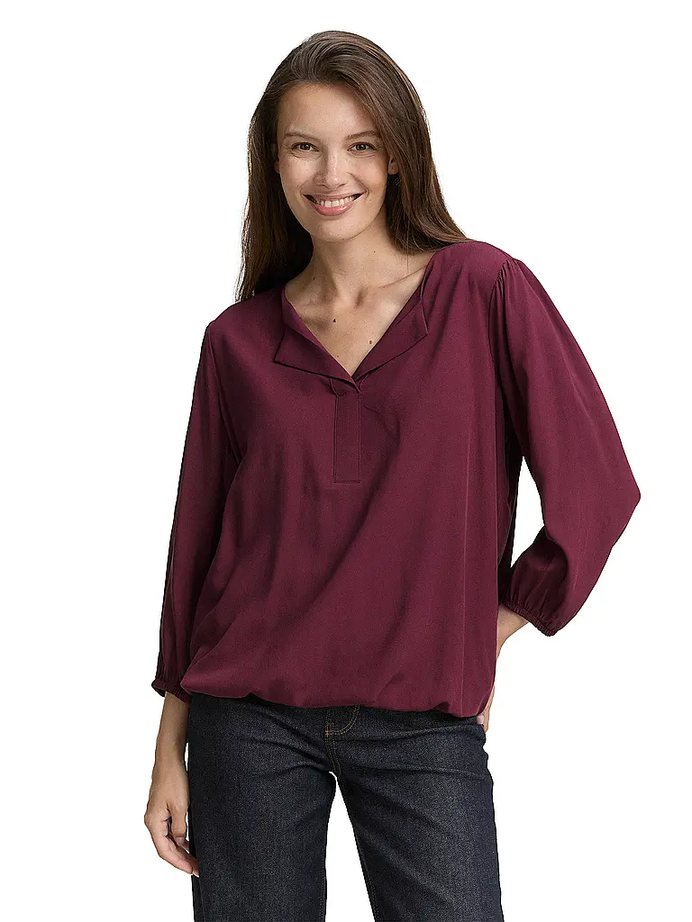 TOM TAILOR | Blouse | dunkelrot