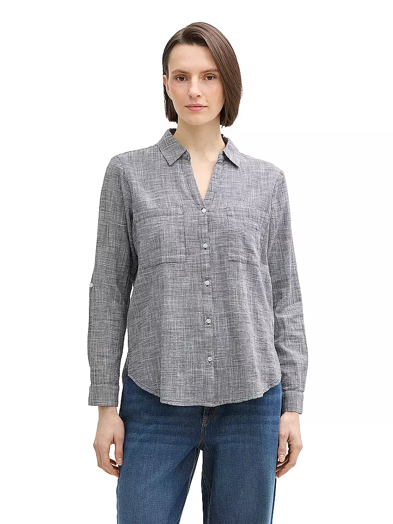 TOM TAILOR | Blouse | dunkelblau