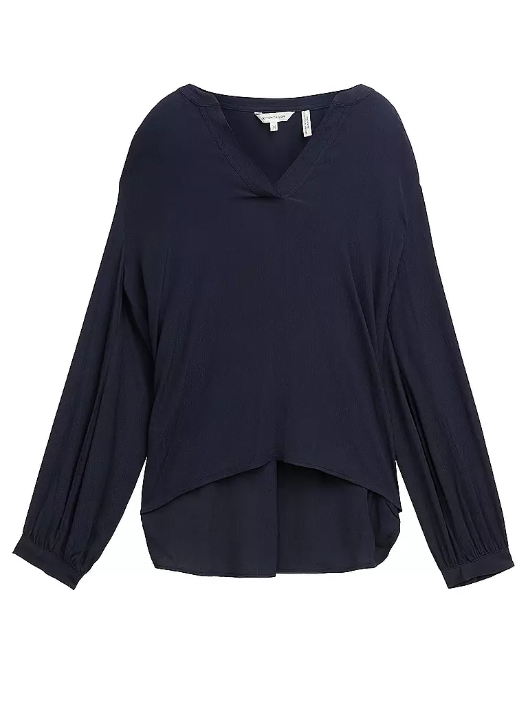 TOM TAILOR | Blouse-chemise | dunkelblau