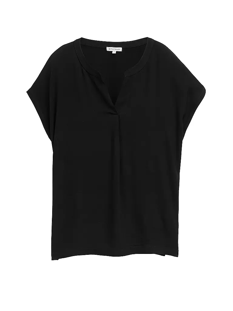 TOM TAILOR | Blouse-chemise | schwarz
