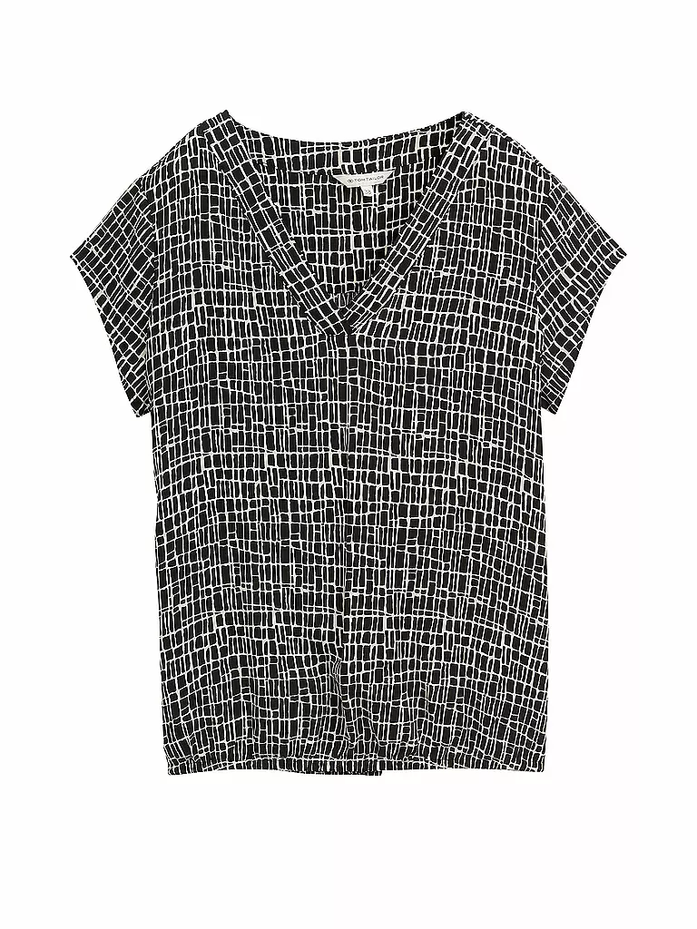 TOM TAILOR | Blouse-chemise | schwarz