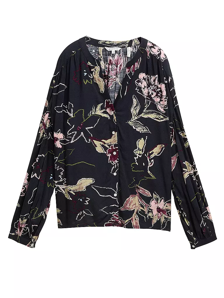 TOM TAILOR | Blouse-chemise | dunkelblau