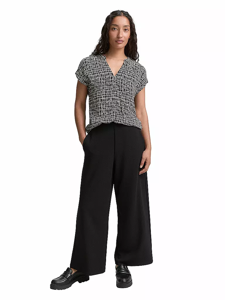 TOM TAILOR | Blouse-chemise | schwarz