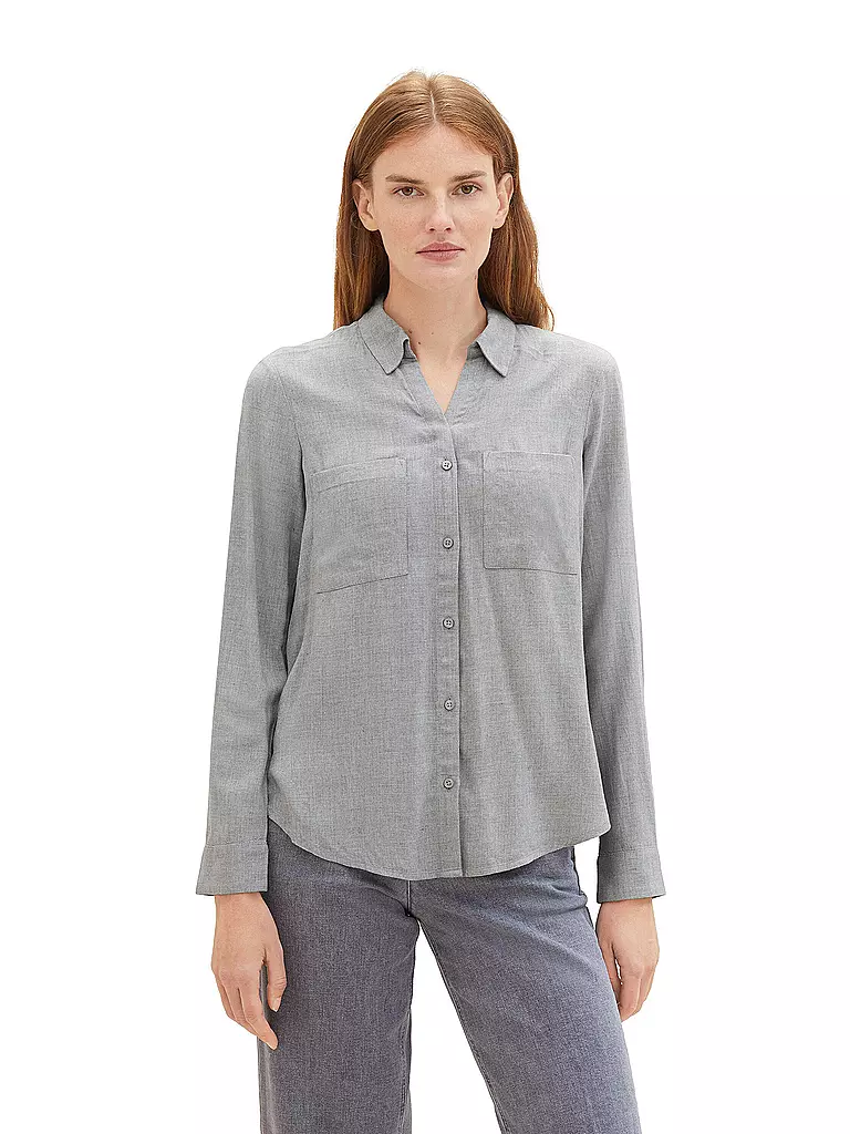 TOM TAILOR | Bluse  | Gris
