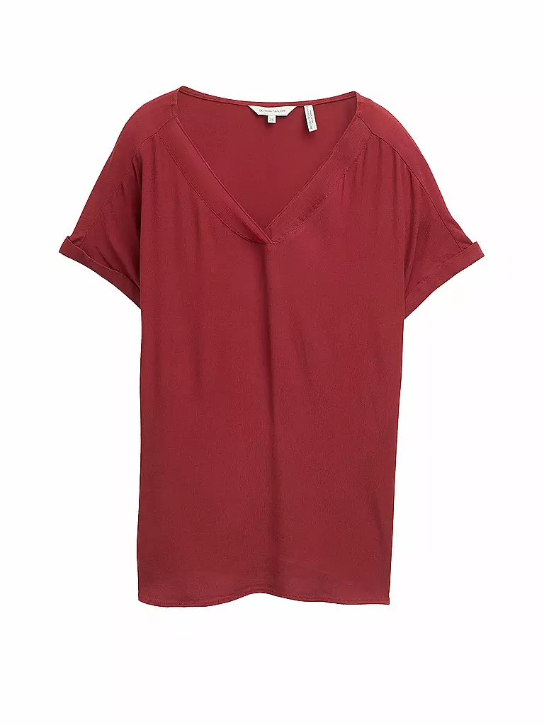 TOM TAILOR | Bluse | Rouge foncé
