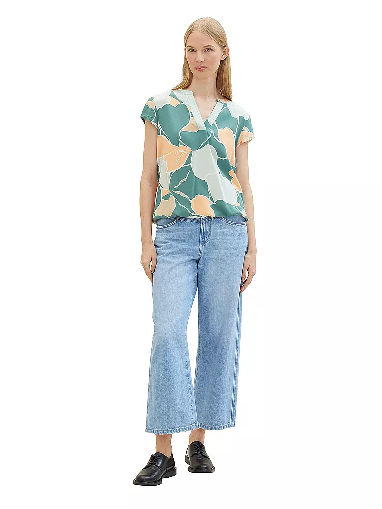 TOM TAILOR | Bluse | Vert foncé