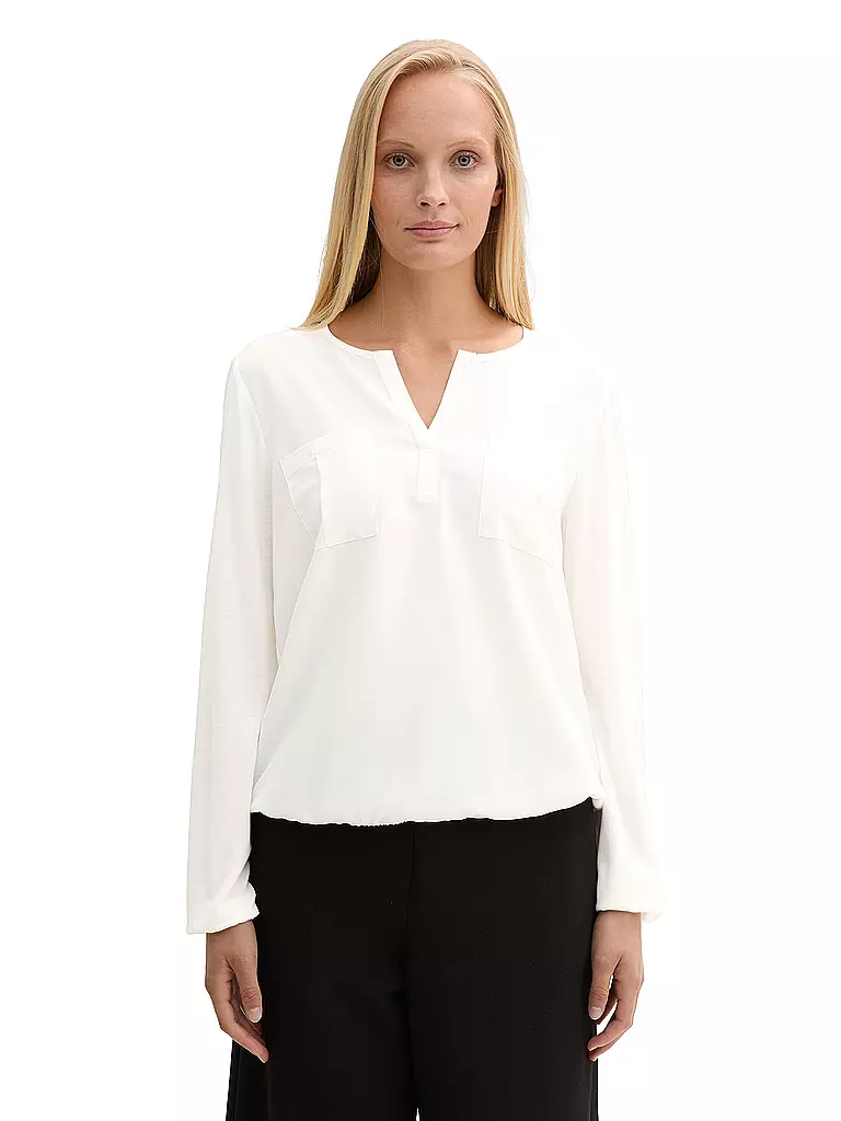 TOM TAILOR | Blusenshirt  | Blanc