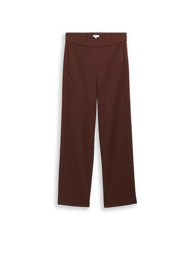 TOM TAILOR | Businesshose Straight Fit | Marron