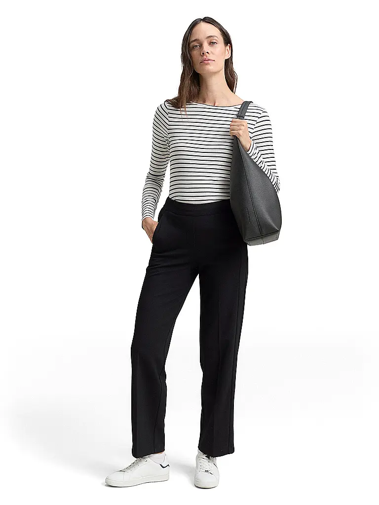 TOM TAILOR | Businesshose Straight Fit | Noir