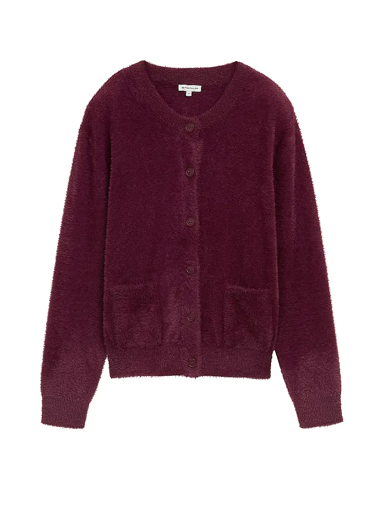 TOM TAILOR | Cardigan | Rouge foncé