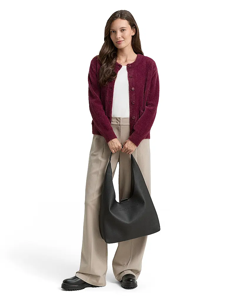 TOM TAILOR | Cardigan | Rouge foncé