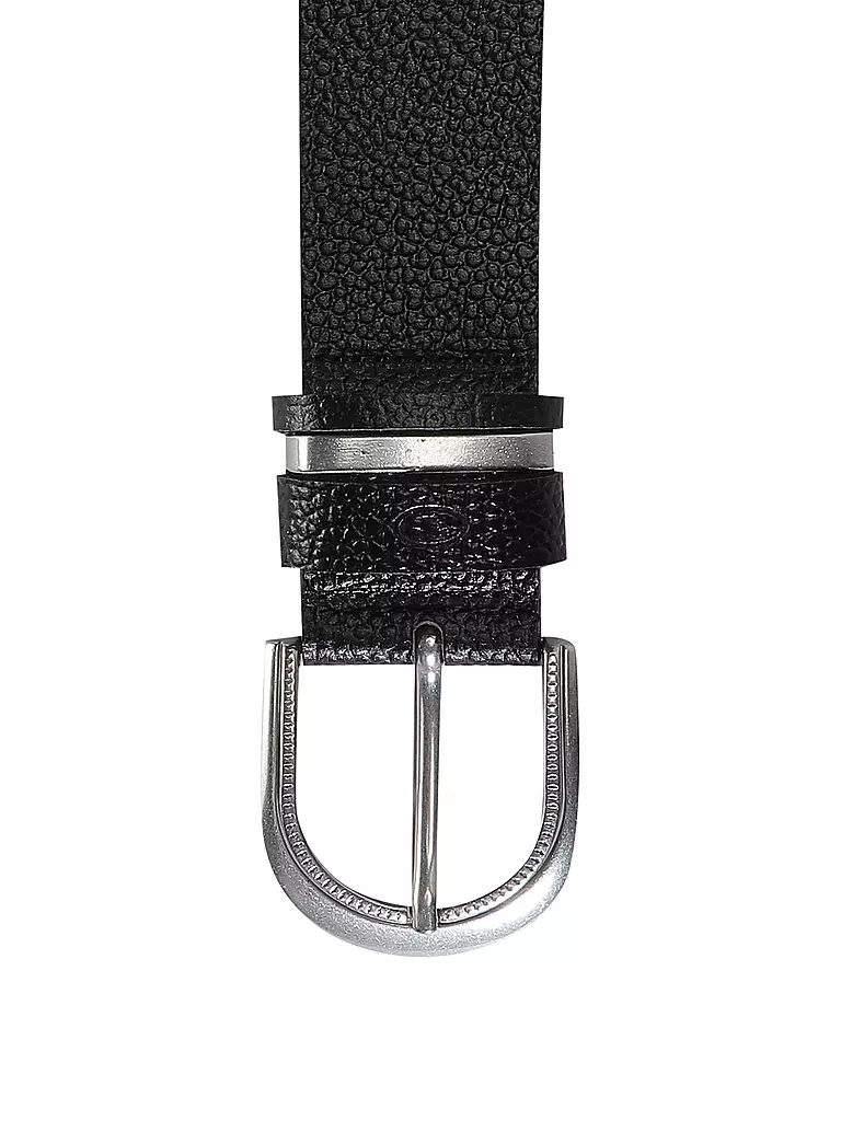 TOM TAILOR | Ceinture en cuir TTSANDRA | schwarz