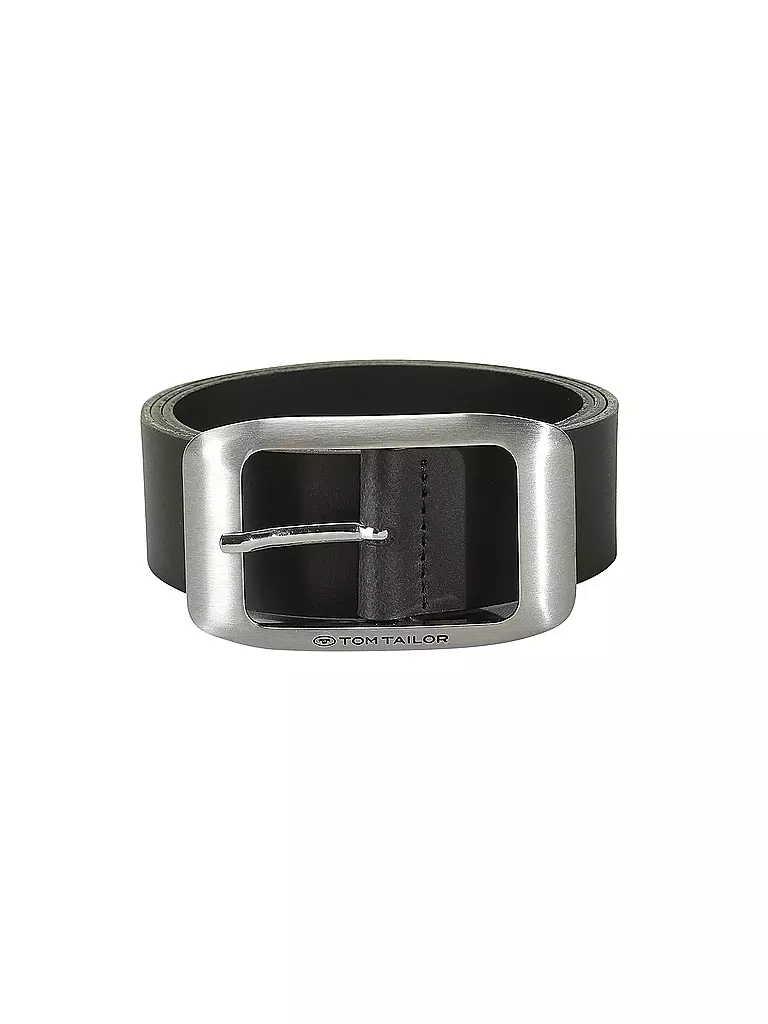 TOM TAILOR | Ceinture en cuir | schwarz