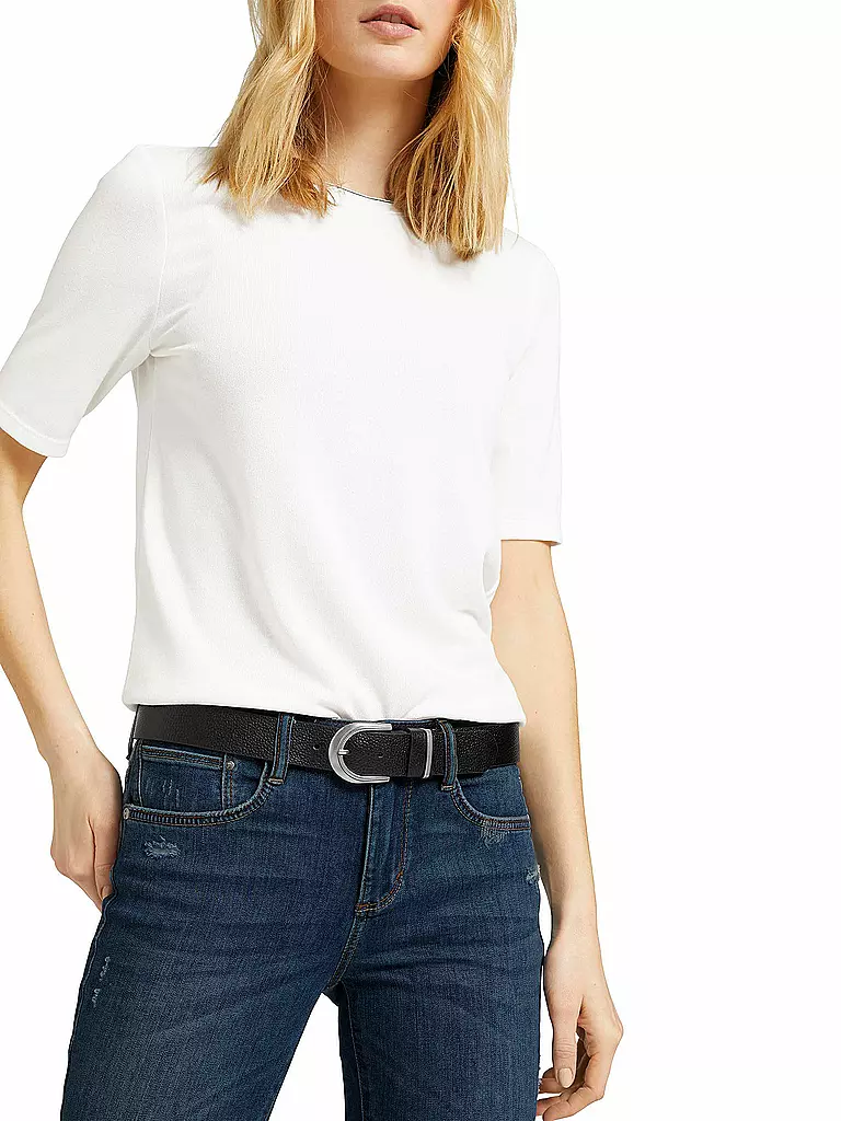 TOM TAILOR | Ceinture en cuir | Noir