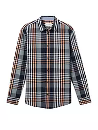 TOM TAILOR | Chemise coupe droite | Bleu foncé