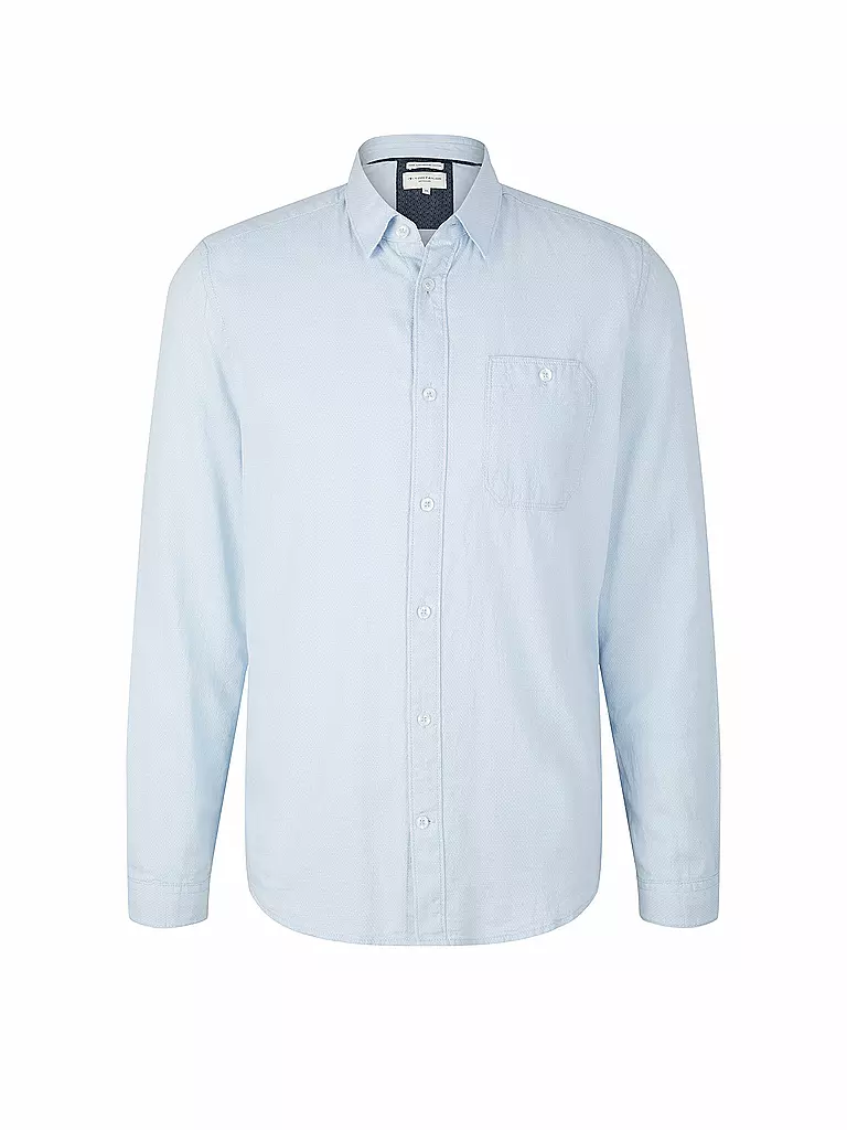 TOM TAILOR | Chemise coupe droite | Bleu clair