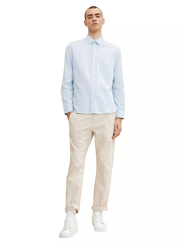 TOM TAILOR | Chemise coupe droite | Bleu clair