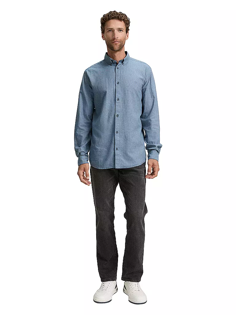 TOM TAILOR | Chemise coupe droite | Bleu