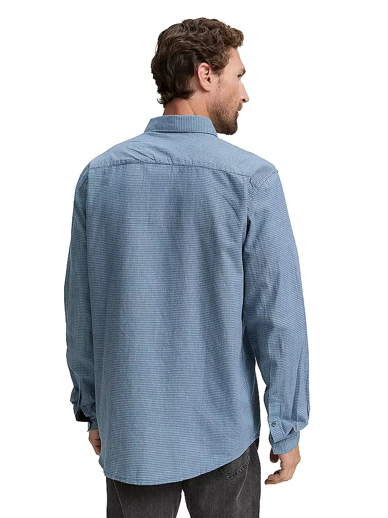 TOM TAILOR | Chemise coupe droite | Bleu